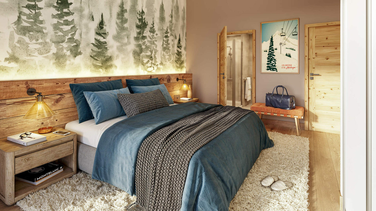 APARTMENT TWO BEDROOMS OFF PLAN FOR SALE IN OZ EN OISANS WITH PARKING PLACE AND SKI LOCKER - 5