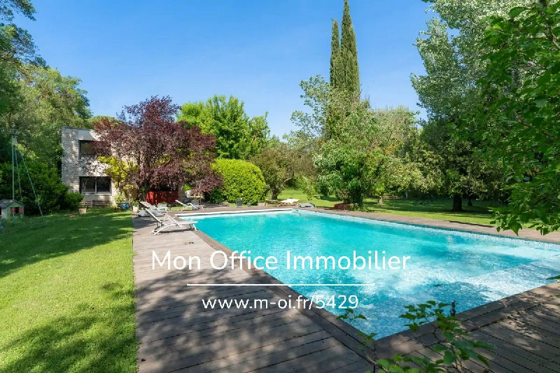 Property in a wooded park with pool