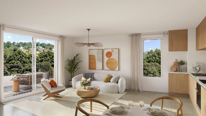 Beautiful T3 apartment with terrace close to the beaches