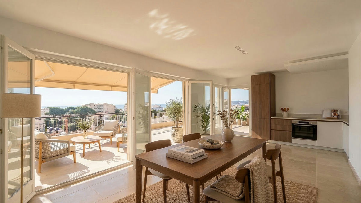 Fully Renovated Penthouse with 97m² Terrace in Secure Residence with Pool | Sea Views | Close to Pro - 3