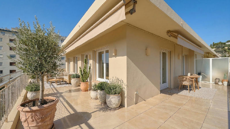 Fully Renovated Penthouse with 97m² Terrace in Secure Residence with Pool | Sea Views | Close to Pro - 4