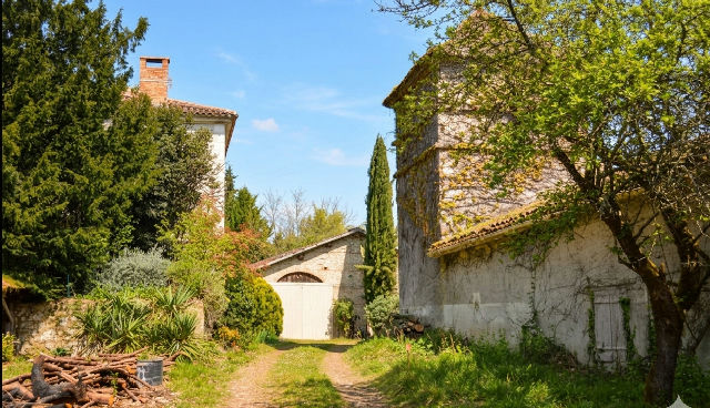 Just 10 minutes from Agen and the A62 motorway, a property spanning over 4.4 hectares with fully fenced woodland - 3