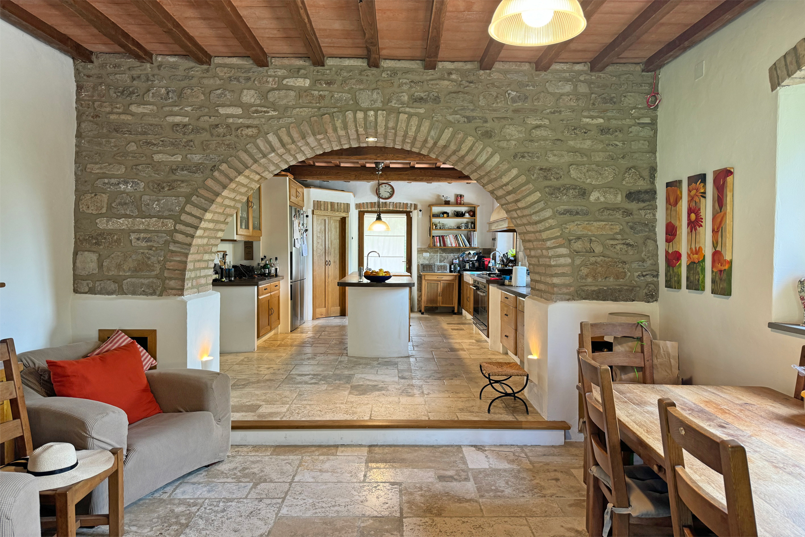Romantic stone farmhouse with swimming pool border Umbria Toscana - 5