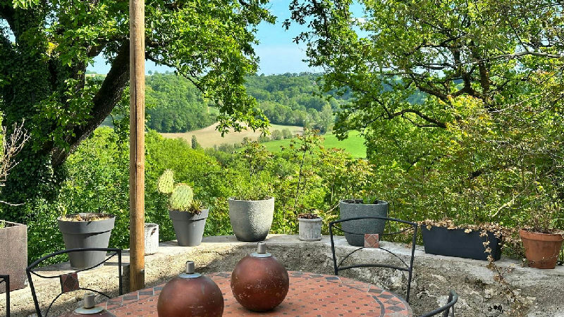 Stylish 3 bed house, 2 bed gite with pool and terraces set in 8Ha with stables and fenced paddocks - 3