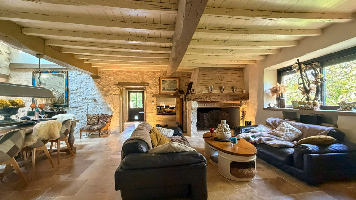 Stylish 3 bed house, 2 bed gite with pool and terraces set in 8Ha with stables and fenced paddocks - 6