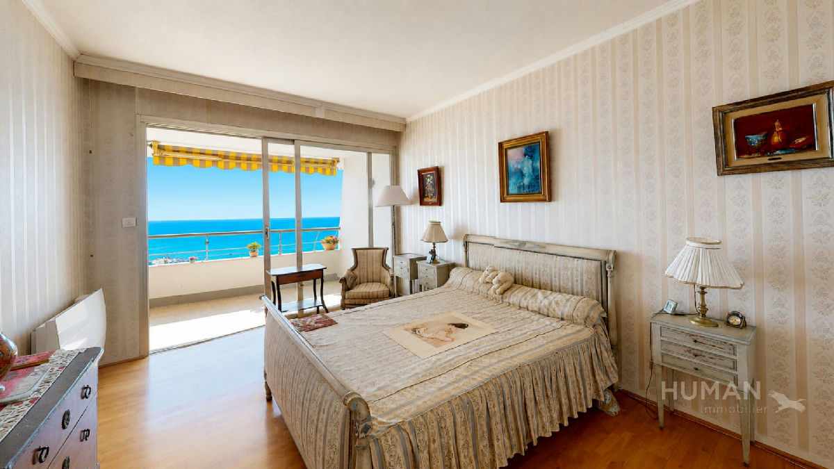 Marina Baie des Anges 4/5 room apartment with panoramic sea view, terrace, and storage unit - 7