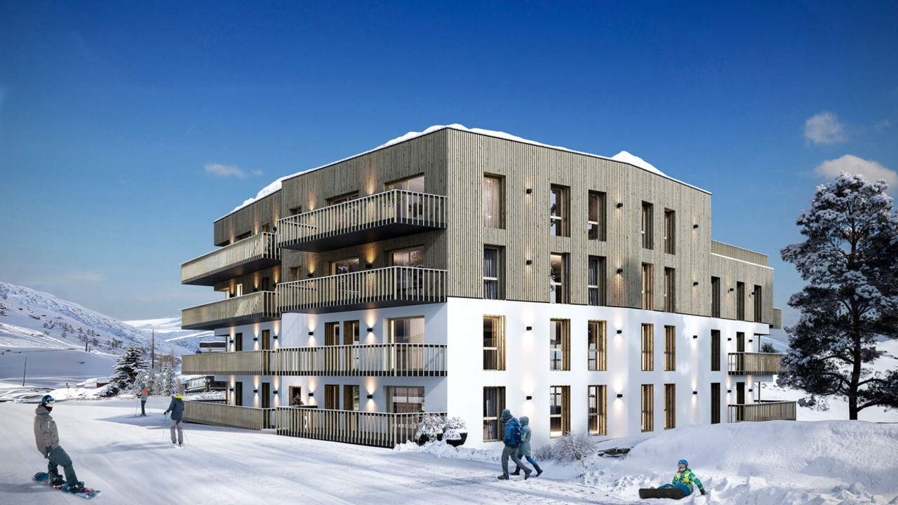 Top quality new build, ski in-ski out 2 bedroom property in high altitude Tignes
