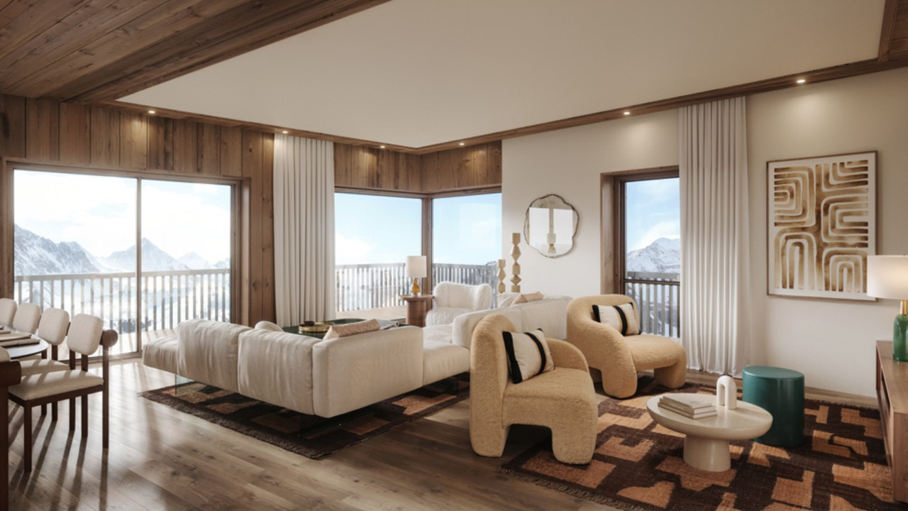 Top quality new build, ski in-ski out 2 bedroom property in high altitude Tignes - 2