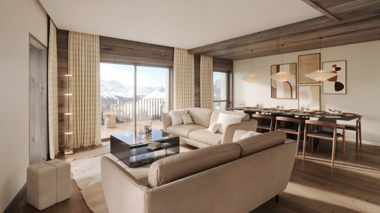 Top quality new build, ski in-ski out 2 bedroom property in high altitude Tignes - 3