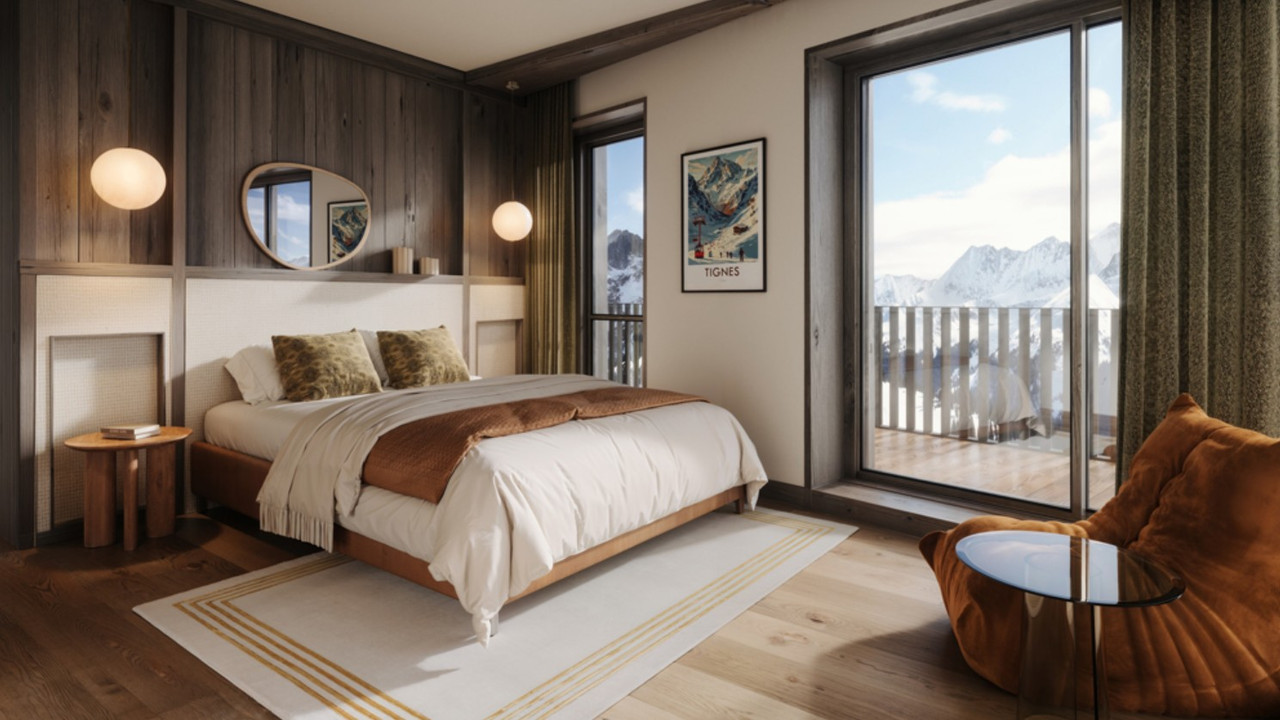 Top quality new build, ski in-ski out 2 bedroom property in high altitude Tignes - 5