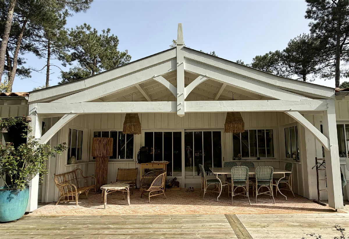 Cap-Ferret, between basin and ocean, charming wooden villa, 4 bedrooms, 3 bathrooms, heated swimming pool, 3 sheds - 3