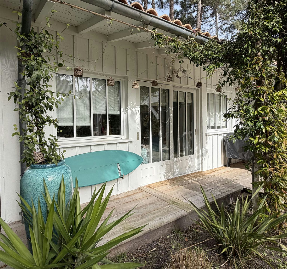 Cap-Ferret, between basin and ocean, charming wooden villa, 4 bedrooms, 3 bathrooms, heated swimming pool, 3 sheds - 4