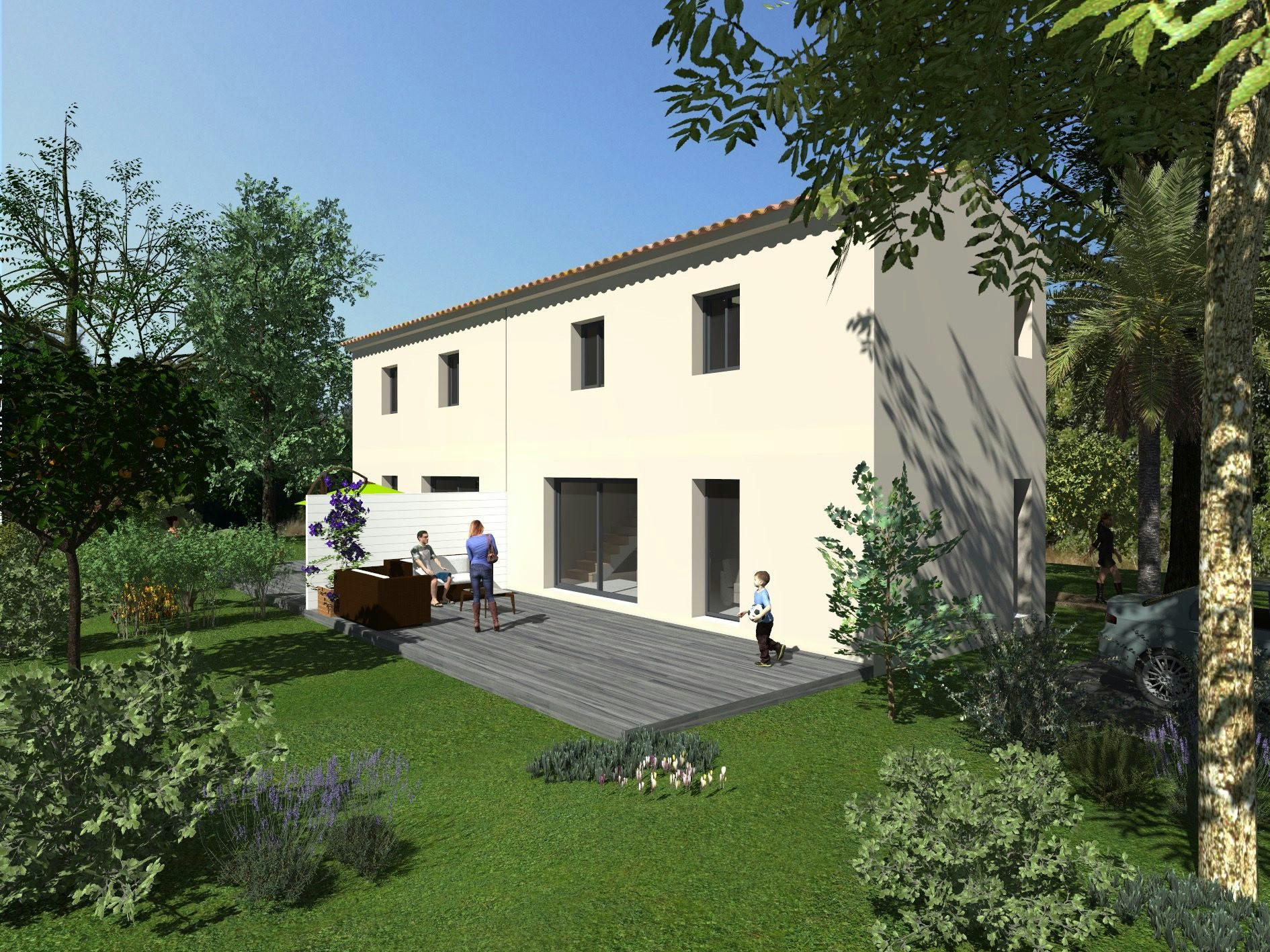 New T3 House with Garden and Parking Spaces