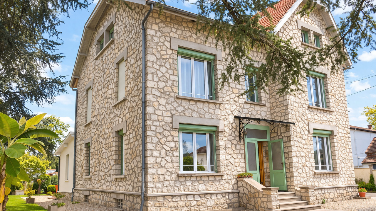 One hour from Bordeaux. A 1930s townhouse close to schools and Marmande town centre