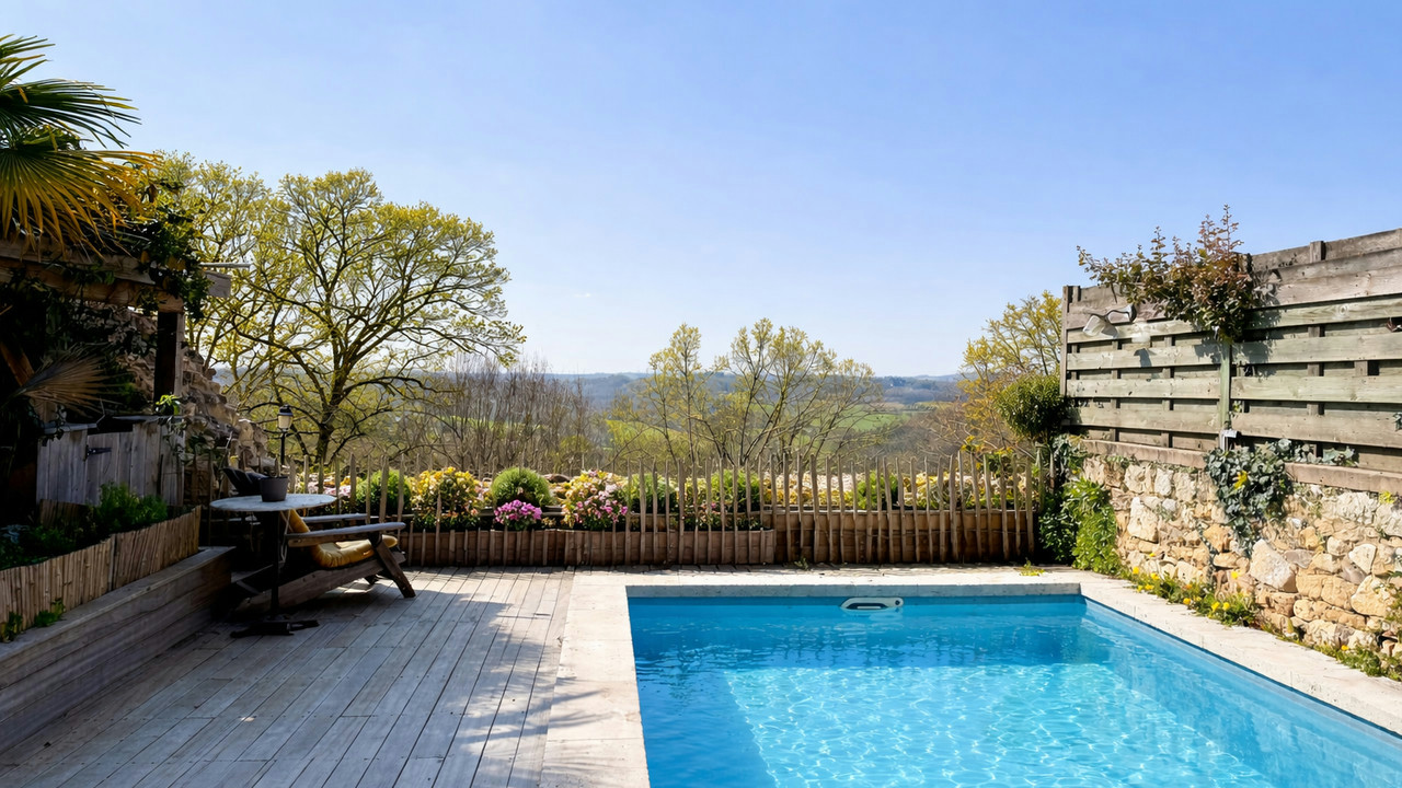 Turnkey Character Home – 4 En-Suite Bedrooms: Stone, Panoramic Views & Pool!