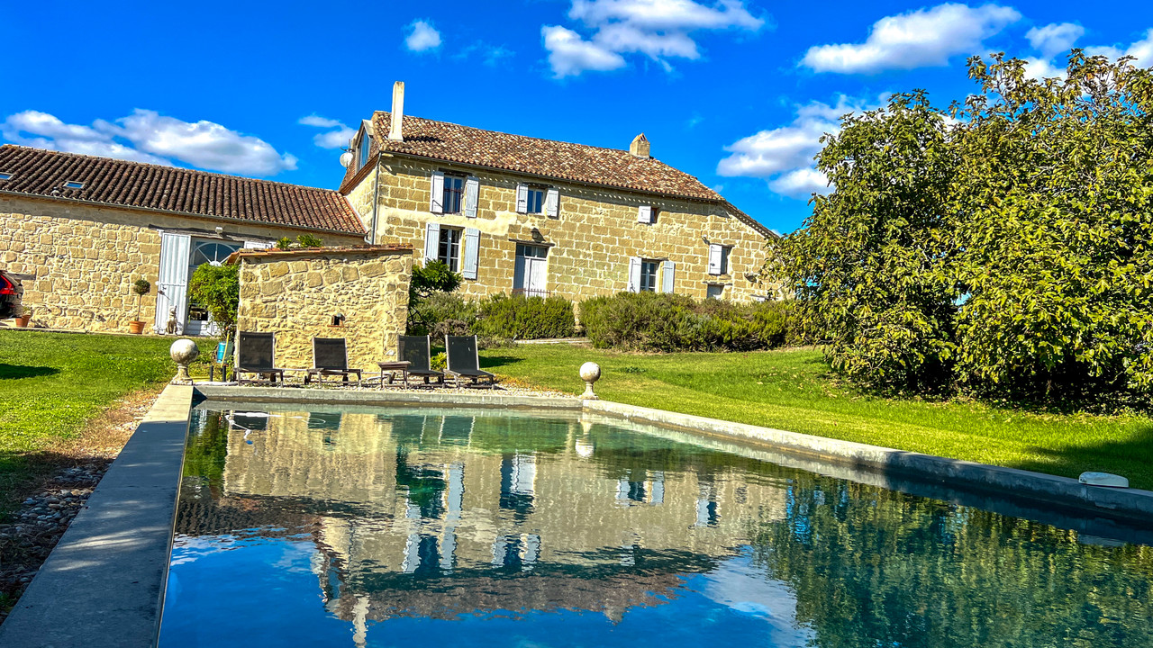 Magnificent Renovated Stone Maison Bourgeoise on 4.2ha with Pool—Elegant Calm Countryside Retreat