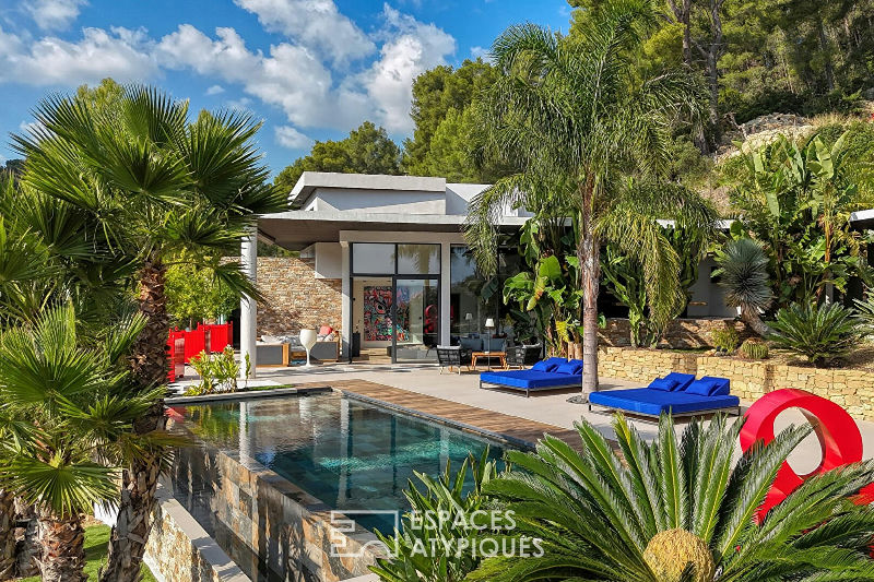 Atypical architect-designed house with a cinematic view