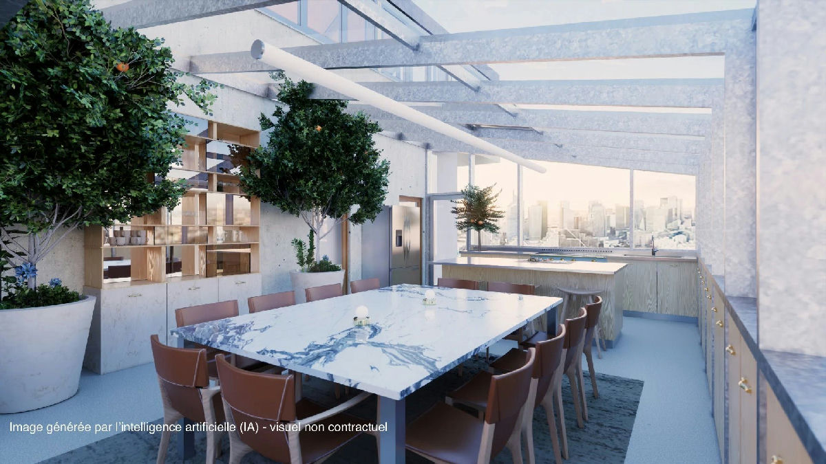 A penthouse with a rooftop terrace and a view - 11