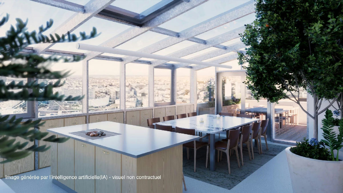 A penthouse with a rooftop terrace and a view - 12