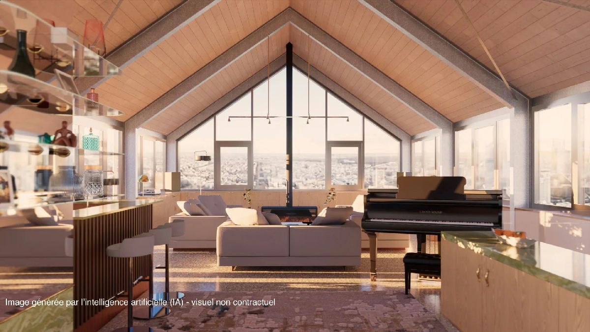 A penthouse with a rooftop terrace and a view - 6